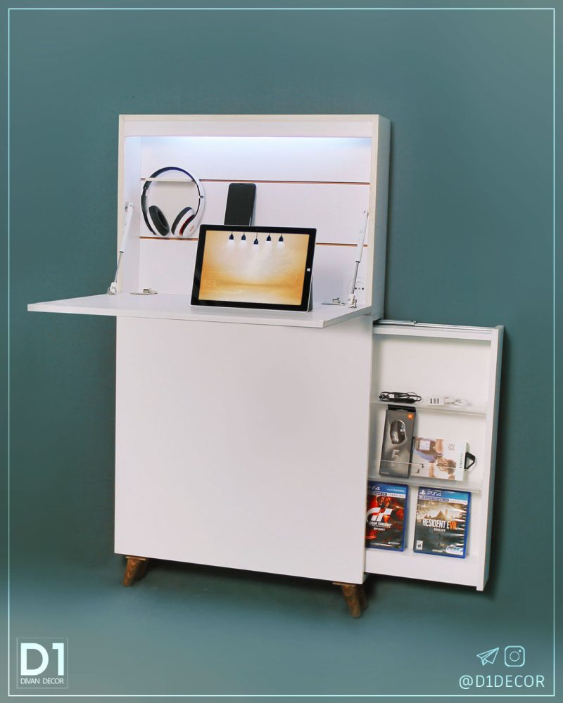 میز تحریر تاشو دیواری مدل D1 - تصویر 5