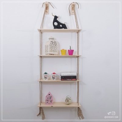 شلف-دیواری-چوب-و-کنف