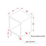 میز پاتختی مدل کلاسیک D1-SH04 - دیوان دکور - تصویر 4