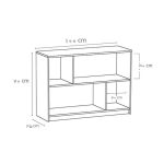 کتابخانه مدرن مدل KM70100 - دیوان دکور - تصویر 3