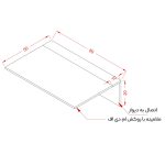 میز تحریر و لپ تاپ تاشو دیواری مدل K-114 - دیوان دکور - تصویر 5